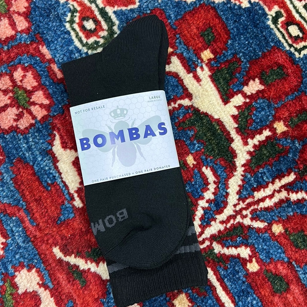 2 Pairs! Bombas socks, size L